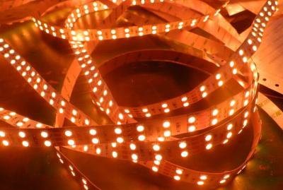 China DC 12V / 24V Warm White Flexible SMD 5050 LED Strip Double Row IP20 Strip Light for sale