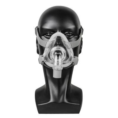 China Full Resin CPAP Face Mask For Sleep Apnea Treatment Solution Forehead Frameless Anti Snoring Design With Free Adjustable Headgear for sale