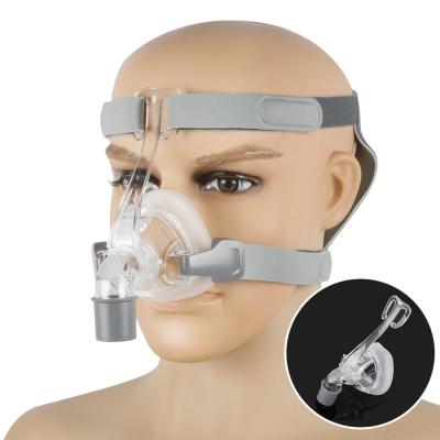 China Resin CPAP Mask Nasal Mask With Adjustable Headgear Strap Clip For Sleep Apnea Treatment Anti Snoring Solution for sale