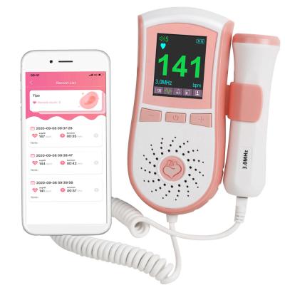 China 6.0Â ± 0.5cm2. Free Shipping US Ultrasound Baby Heartbeat Detector Data Item Color LCD Display Fetal Doppler for sale