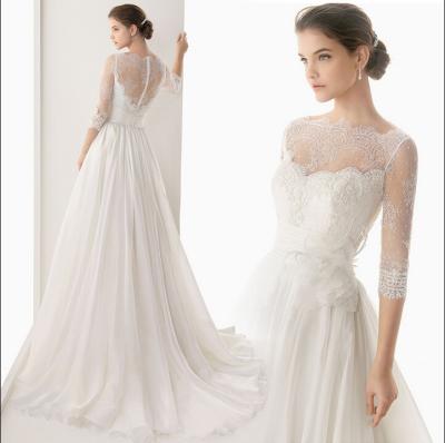 China Breathable Dress In Fairy Sleeve Wedding Dress Short Wedding Dress Bridal Gowns for sale