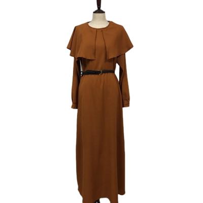 China Wholesale Casual Modern Style Arab Muslim Dress 7 Color Solid Color Long Sleeve Abaya For Women for sale