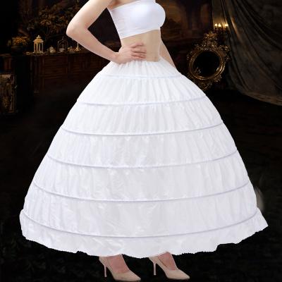 China Ball maker 130cm ball 6 circle crinoline wedding ball gown big under skirt petticoats for sale