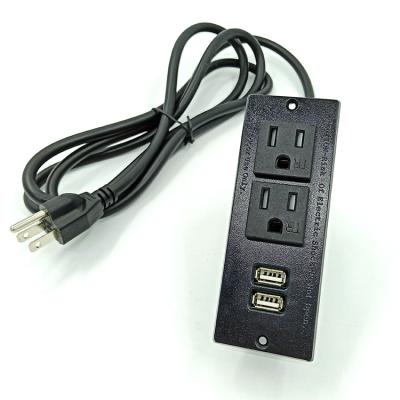 China US/Canada Standard Residential/General-Purpose Power Outlet Dual US Desktop Power Outlets With Dual USB Ports for sale