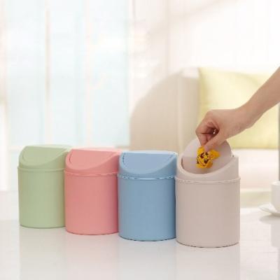 China Hot Selling OEM Desktop Mini Trash, 0.3kg Table Plastic Waste Bin, JZT Mini Trash Can Sustainable for sale