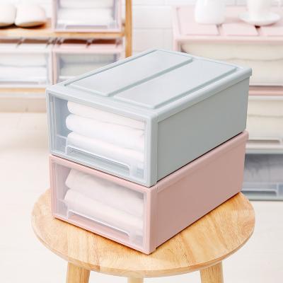 China New Design PP Clothes Folding Plastic Organizer 3 Tier Storage Plastic Drawers for sale