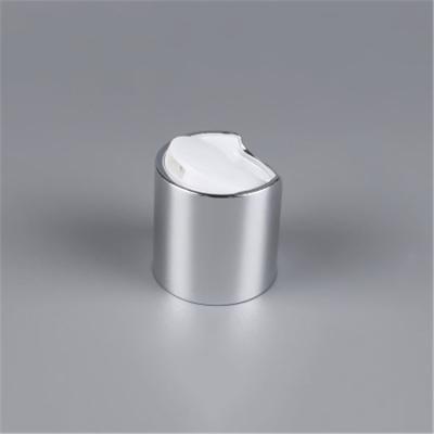 China Non Spill Customized 18/410 20/410 24/410 24/415 28/400 28/410 33/410 Top Caps 24mm Silver Aluminum Disc for sale