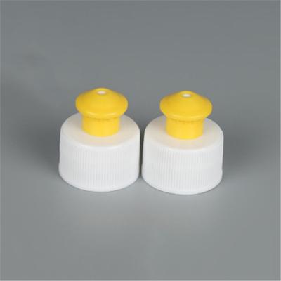 China Non Spill High Quality Plastic Water Bottle Push Pull Screw Cap for sale