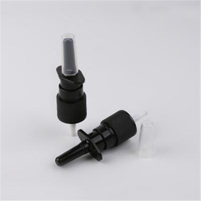 China Non Spill 18mm 20mm 24mm Plastic Medical Nasal Spray Cap White 28mm Wholesale And Black for sale