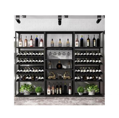 China Mordern modern design commercial liquor bar storage cabinet restaurant wine cabinet display for sale