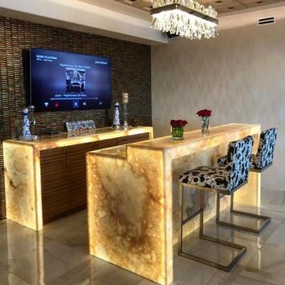 China Solid Bar Counter Nightclub Marble Table Light Bar LED Bar Counter Modern Design for sale