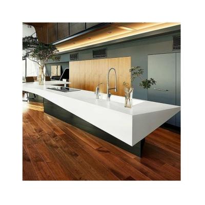 China New Modern Design Marble Engineered Stone Bench Quartz Kitchen Island Top Worktops for sale