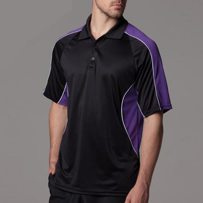 China Cool Dry Fabric T-shirts Wholesale Eyelet Polo Shirt Embroidered Custom Uniform Design for sale