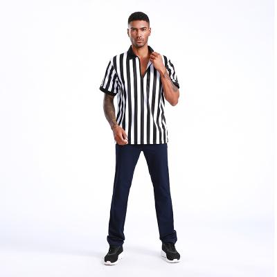 China Shirts & Sports Soccer Tops Wholesale Zipper Collar Football Referee Quickly Dry Shirt for sale