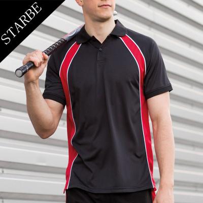 China Anti-wrinkle custom all over sublimation printing 100% polyester spandex T-shirt polo print men's polo shirt for sale