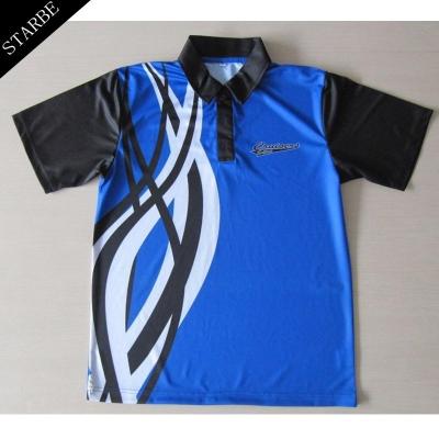 China Anti-wrinkle OEM custom logo printed sublimated golf polo t-shirt custom polo shirt for men for sale