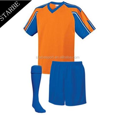 China 100% Polyester OEM Manufacturer Wholesale Sublimation Team Custom Soccer Jersey Sets for sale