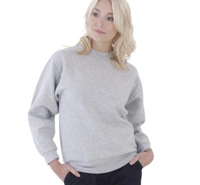 China Wholesale Customized Fleece Cotton Round Neck Plain Sweatshirt Anti-pilling for sale