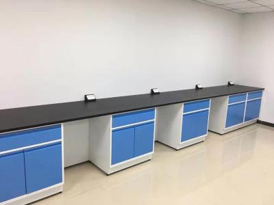 China Factory Direct Selling Side Lab Table 7200mm Long All Steel Laboratory Wall Bench for sale