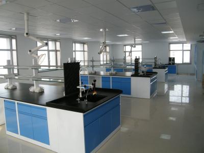 China Glavanized Steel Lab Bench 8 Feet Long Laboratory Central Table All Steel Island Bench for sale