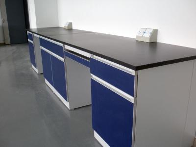 China Customizd Lab Bench Lab Table Chemical Side Table Steel Laboratory Wall Bench 4800x750x850mm for sale