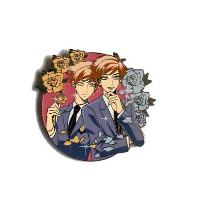 China Free Design Japan Kpop Pins Soft Enamel Small Gold Metal Custom Kpop Hard Enamel Pins With Epoxy For Clothes for sale