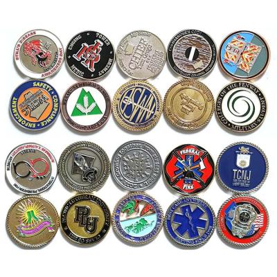 China Custom Engravable 2D Challenge 3D Zinc Alloy Coin America Metal Coins Commemorative Souvenir Double Coin for sale