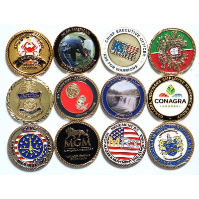 China Custom Zinc Alloy America Die Cast 3D Various Models Soft Enamel Souvenir Challenge Coins for sale