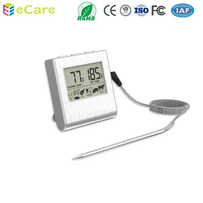 China Temperatures recommended by USDA or manually probe high temperature food oven thermometer for food for sale