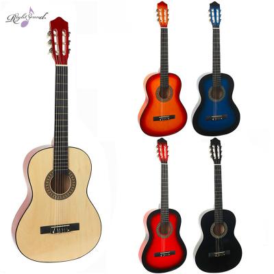 China Basswood Wholesale Price String 4 Acoustic 38 Inch Cheap Basswood Guitar for sale