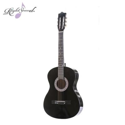 China Cheap Basswood China OEM 38 Inch Nylon String Classical Acoustic Guitar for sale