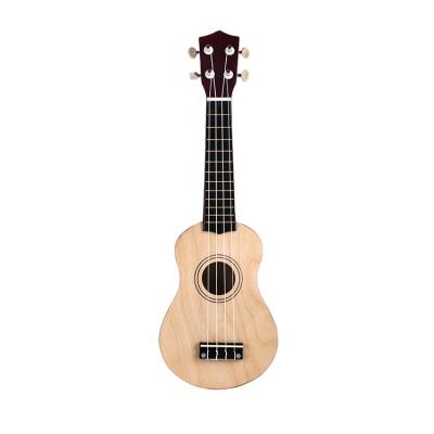 China Sycamore cheap price all 21 inch basswood ukulele plywood resonance box suitable for beginners for sale