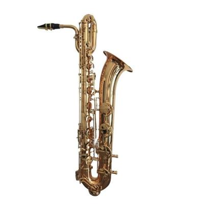 China Wholesale gold lacquer factory baritone saxophone / top grade baritone saxophone for sale