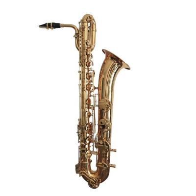 China Cheap Price eb Tone Baritone Gold Lacquer Saxophone for sale