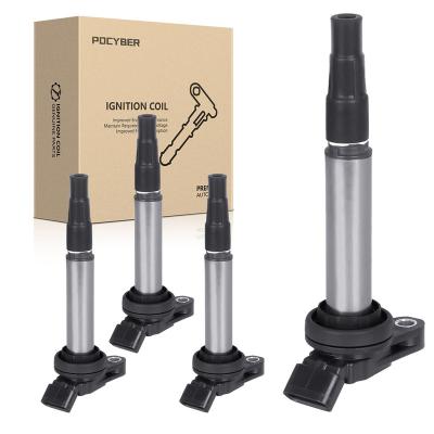 China Ignition Coil Pack For Engine Factory Price Compatible With Toyota Corolla Lexus CT200H L4 1.8L Engine OEM 9091902258 19205439 Ignition Coil Packs Of 4 for sale