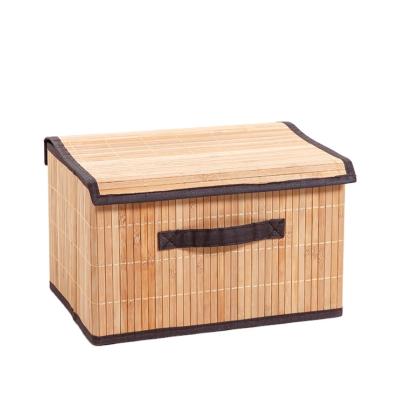 China Hot Sale Convenient Folding Bamboo Storage Barrel Straw Folding Basket With Lid for sale