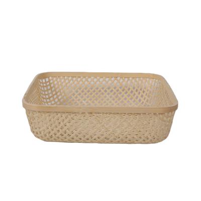 China Folding Bamboo Storage Basket Home Storage Boxes Trash Bins For Wholesale for sale