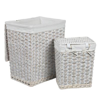 China Wholesale Large Capacity Eco-Friendly Handmade Wooden Bedroom Clothes and Toys Storage Folding Laundry Hamper Dirty for sale