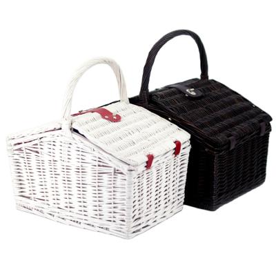 China Folding Picnic Basket For 4 Person Portable Porcelain Picnic Basket for sale