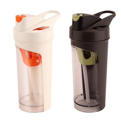 China Sustainable Outdoor Single Wall Sports Water Bottle Protein Shaker Bottles With Lock for sale