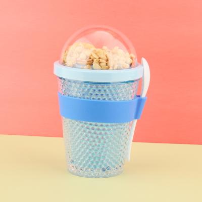 China With Lid Wholesale Eco Friendly Reusable Yogurt Cups Plastic Yogurt Cup With Lid for sale