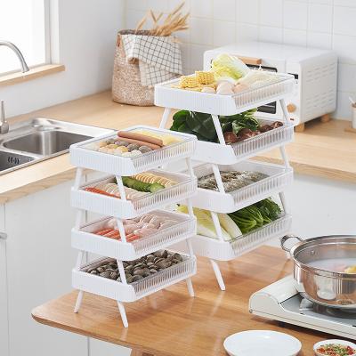 China Stackable Fridge Freezer Storage Organizer, Fridge Organizer Bins For Freezer Freshness Keeping Kitchen Organizer for sale