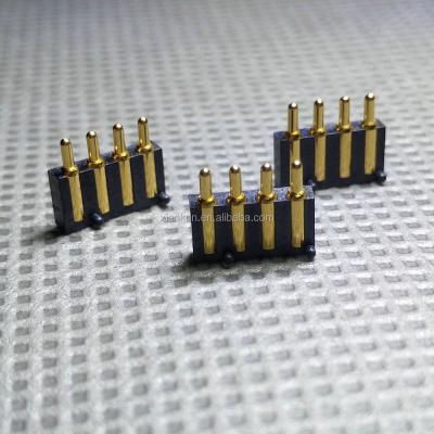 China PCB POGO PIN, 4 Pin Battery Connector, Electronic Spring Rod Connector for sale