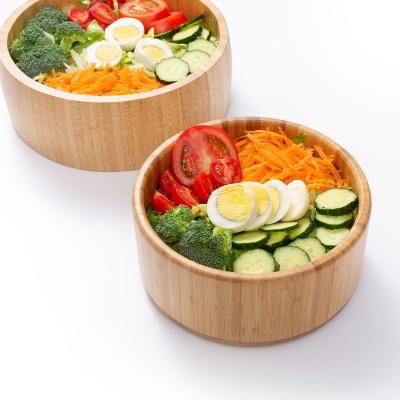 China Sustainable Oval Custom Wholesale Salad Bowl Outlets All Bamboo And Wood Crafts Food Storage Container for sale