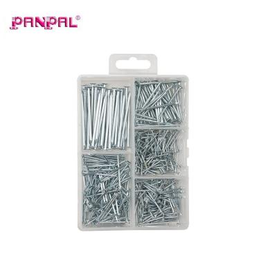 China Box 200pc flat galvanized steel masonry nail set from china supplier pp for sale