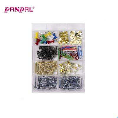 China Decorative Wire China Hardware 300PC Nail, Paper Clip, Thumb Tip and Picture Hanger Assortment for sale