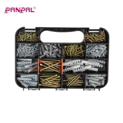 China China Wholesale 300PC Chipboard Flat Screw And Anchor Set for sale