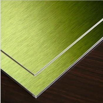 China Gold Brushed Aluminum Composite Panel 1mm -4mm for sale