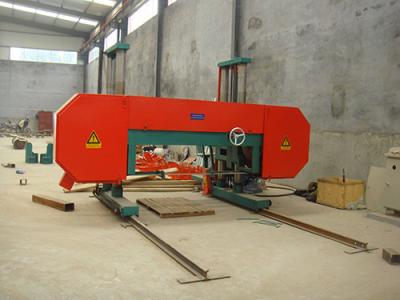 China MJ2000 automatic heavy duty large horizontal band sawmill for sale