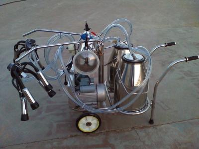 China XD32B2  Twin Buckets and Vacuum Pump Electric motor-driven mobile  milking machine for sale